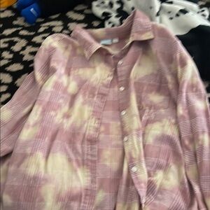 Men's Pink Plaid Shirt